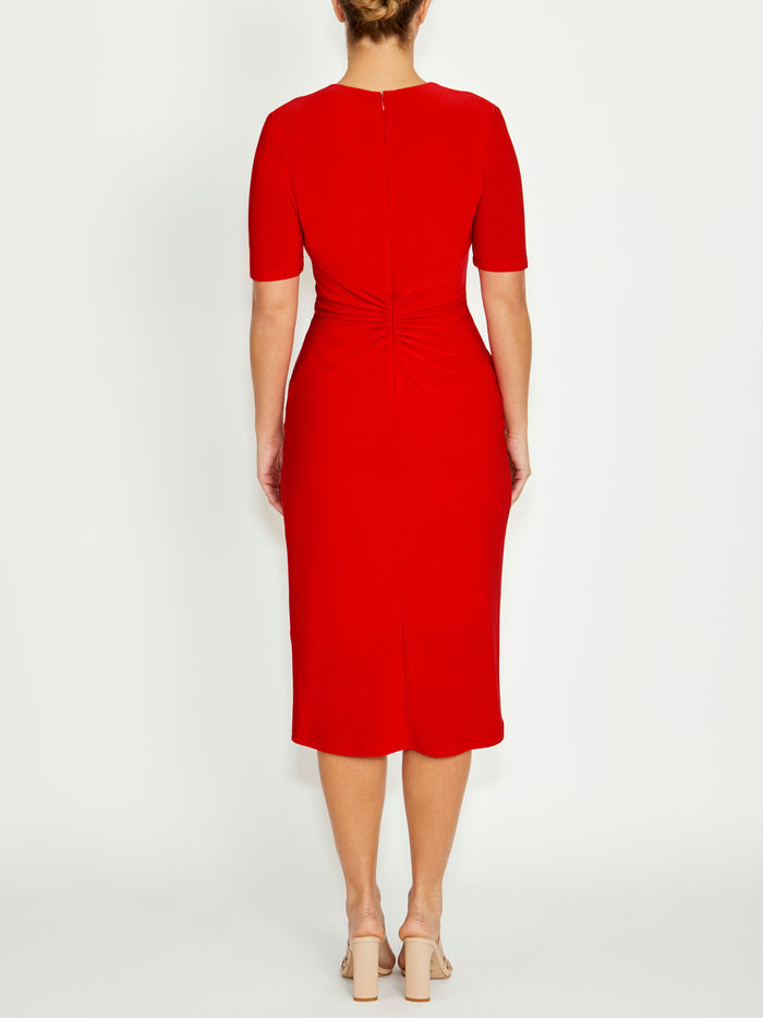 Women's Jersey Dress in Red | Valentina
