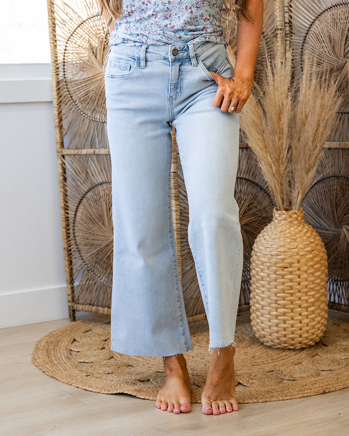 Vervet Would You Non Distressed Wide Leg Jeans Vervet