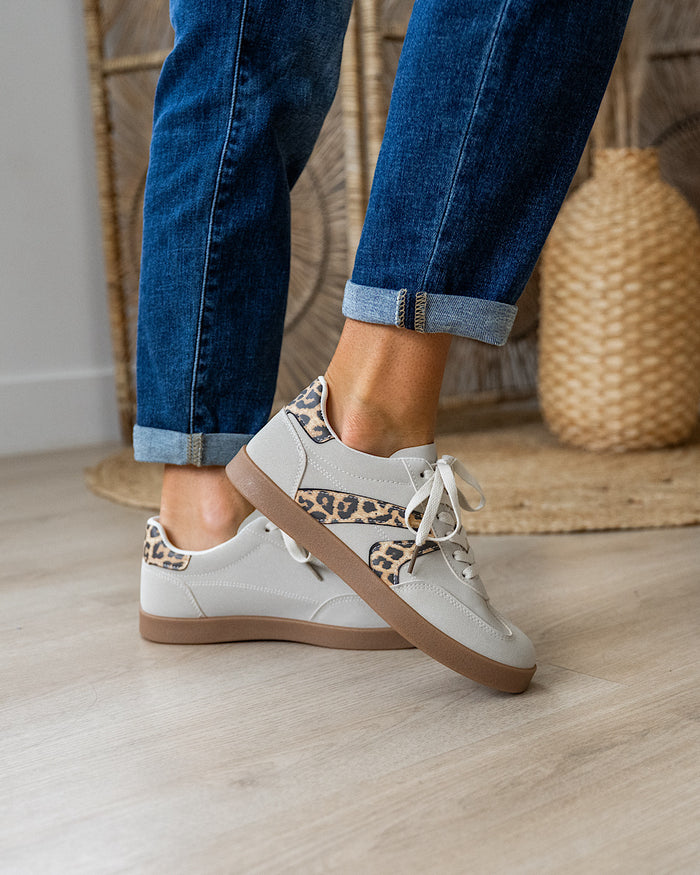 Very G Retro Sneakers - Color Options Available! Very G Cream Leopard