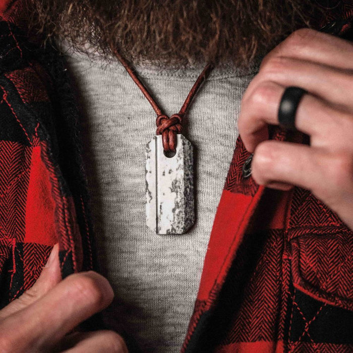 Viking Whetstone Necklace by Wazoo Survival Gear (Rare Variation)