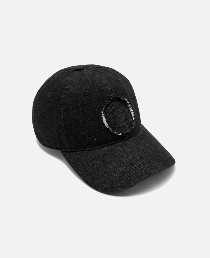 Washed Denim Cap (Black)