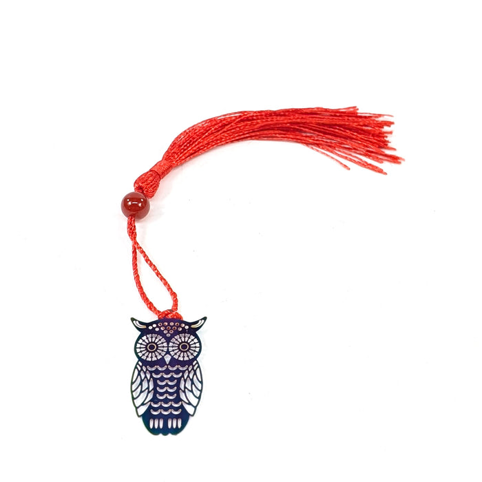 Wellness Bookmark - Carnelian Owl