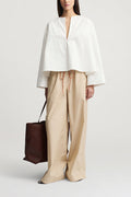 Wesley Drawstring Pant - Apricot