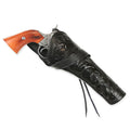 Western Holster - RH Cross-Draw (Long Barrel) - Black Tooled Leather
