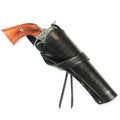 Western Holster - Long Barrel - RH Cross-Draw - Plain Black