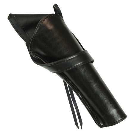 Western Holster - Long Barrel - RH Cross-Draw - Plain Black