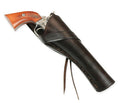 Western Holster - Long Barrel - RH Cross-Draw - Plain Brown