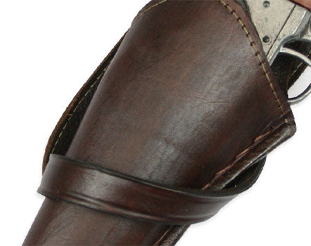 Western Holster - Standard Barrel - LH Cross-Draw - Plain Brown