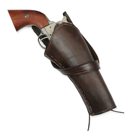 Western Holster - Standard Barrel - RH Cross Draw - Plain Brown