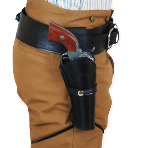 Western Holster - Standard Barrel - RH Draw - Plain Black