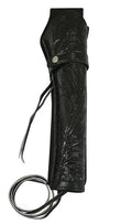 Western Holster - XX-Long/Wide Barrel - RH draw - Black Tooled