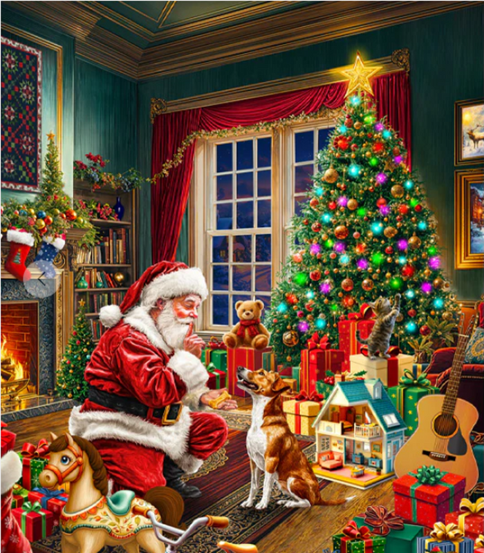 Winter Wonder Christmas Morning 55164DP-1 Multi_Panel Fabrics Windham Fabrics