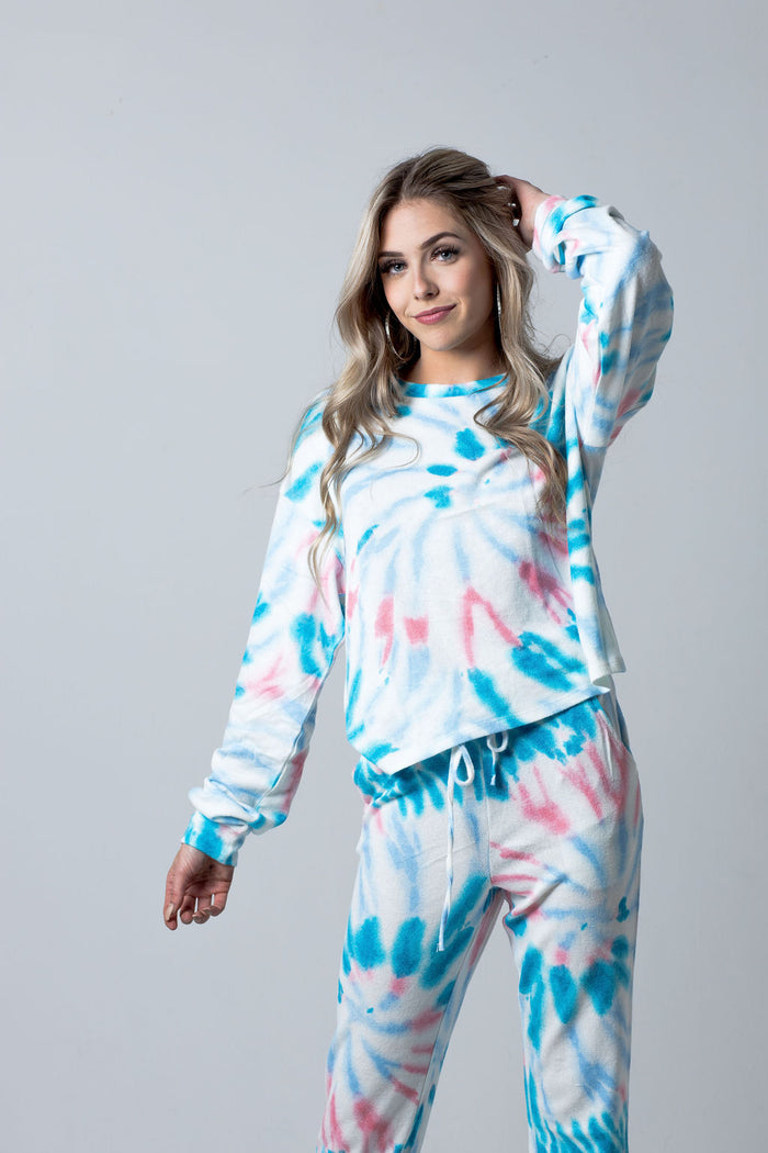 Extra Small / Tie Dye Ocean Swirl