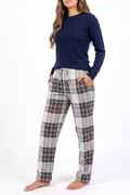 Women's Pajamas Beige Tartan