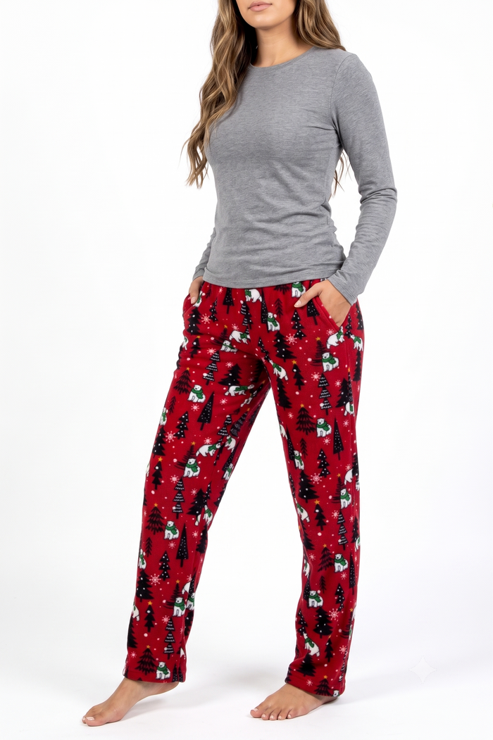 Women's Pajamas Beige Tartan