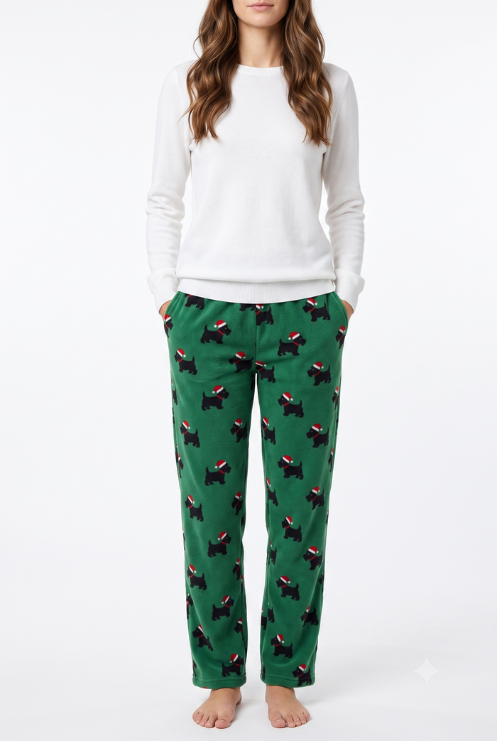 Women's Pajamas Beige Tartan