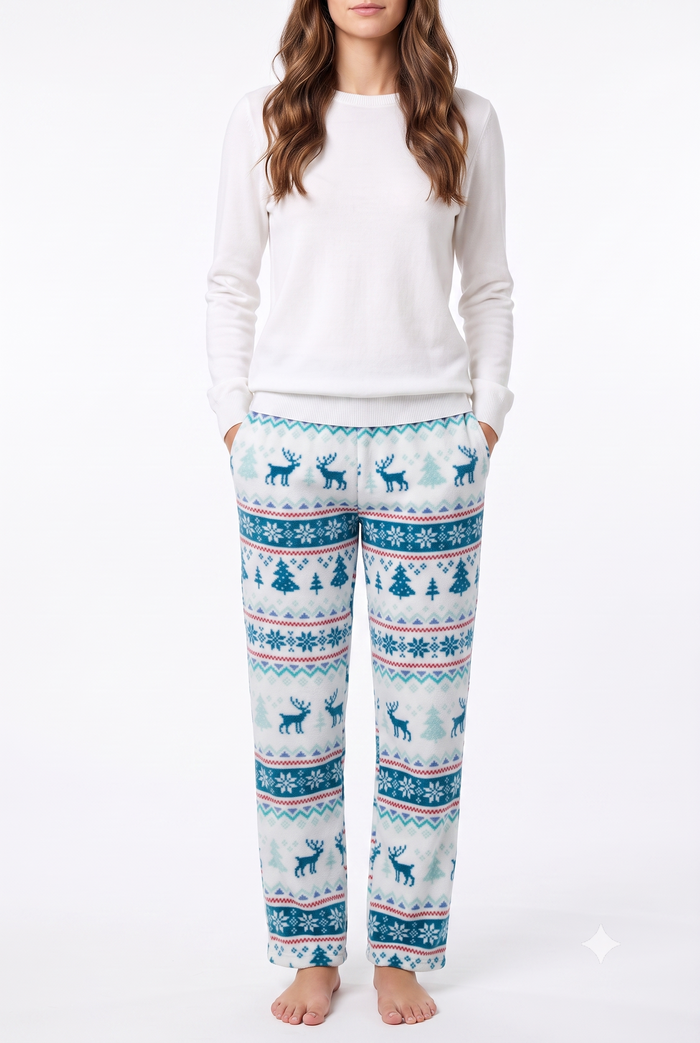 Women's Pajamas Beige Tartan