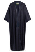 Wool & Cashmere Navy Pinstripe Abaya
