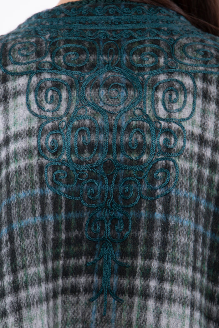 Wool & Cashmere Plaid Abaya