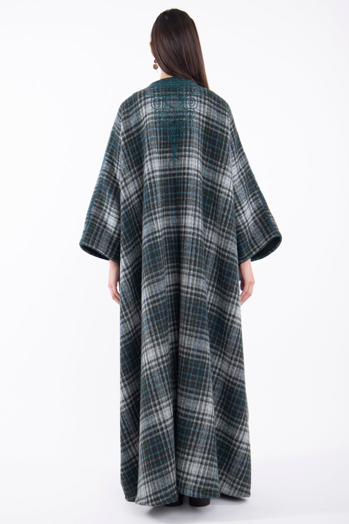 Wool & Cashmere Plaid Abaya