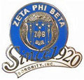Zeta Since 1920 Cloisonne Lapel Pin